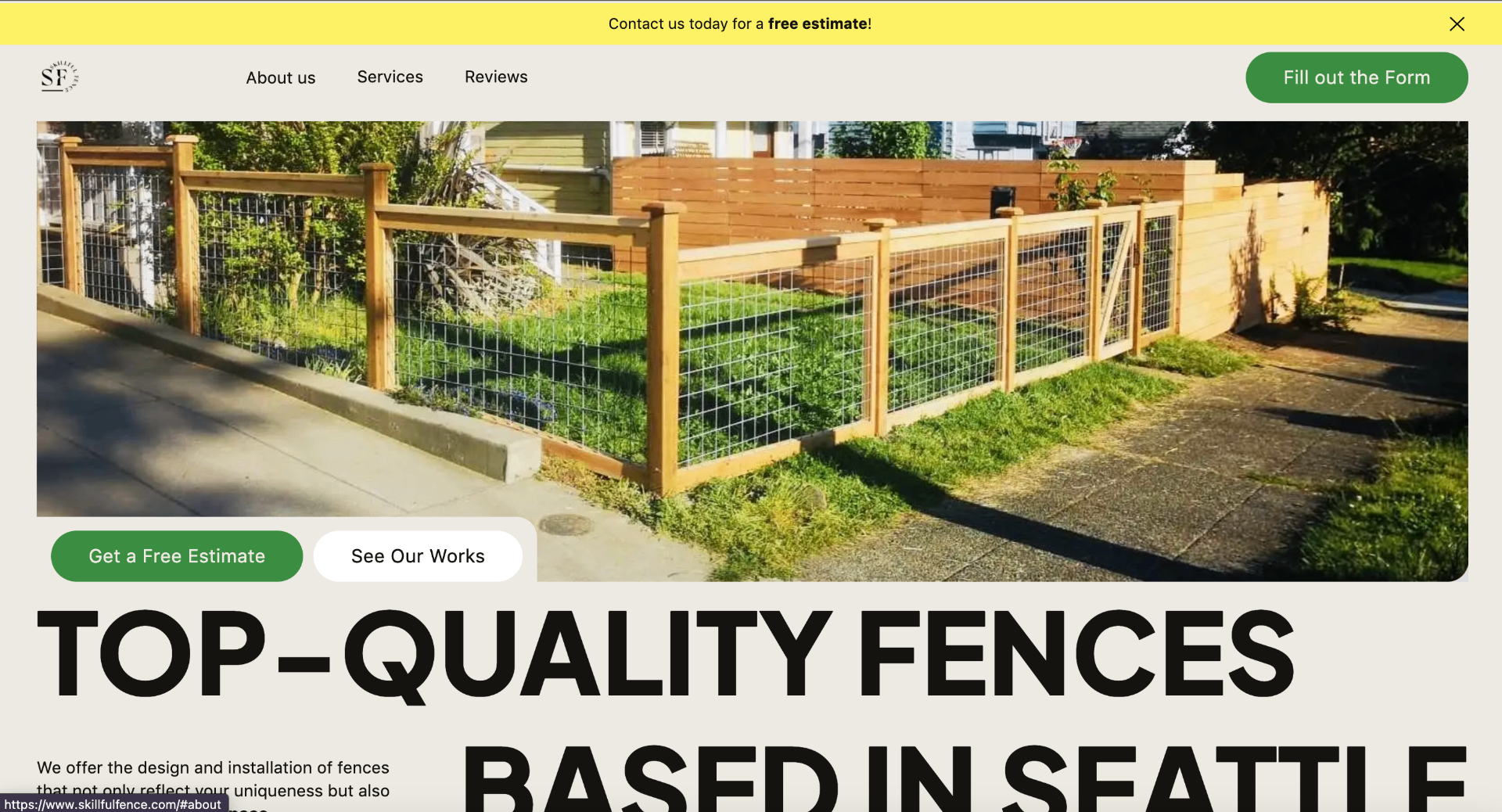 Skillfull Fence: Old Website
